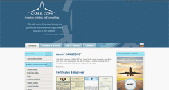 Desktop Screenshot of camcons.lt